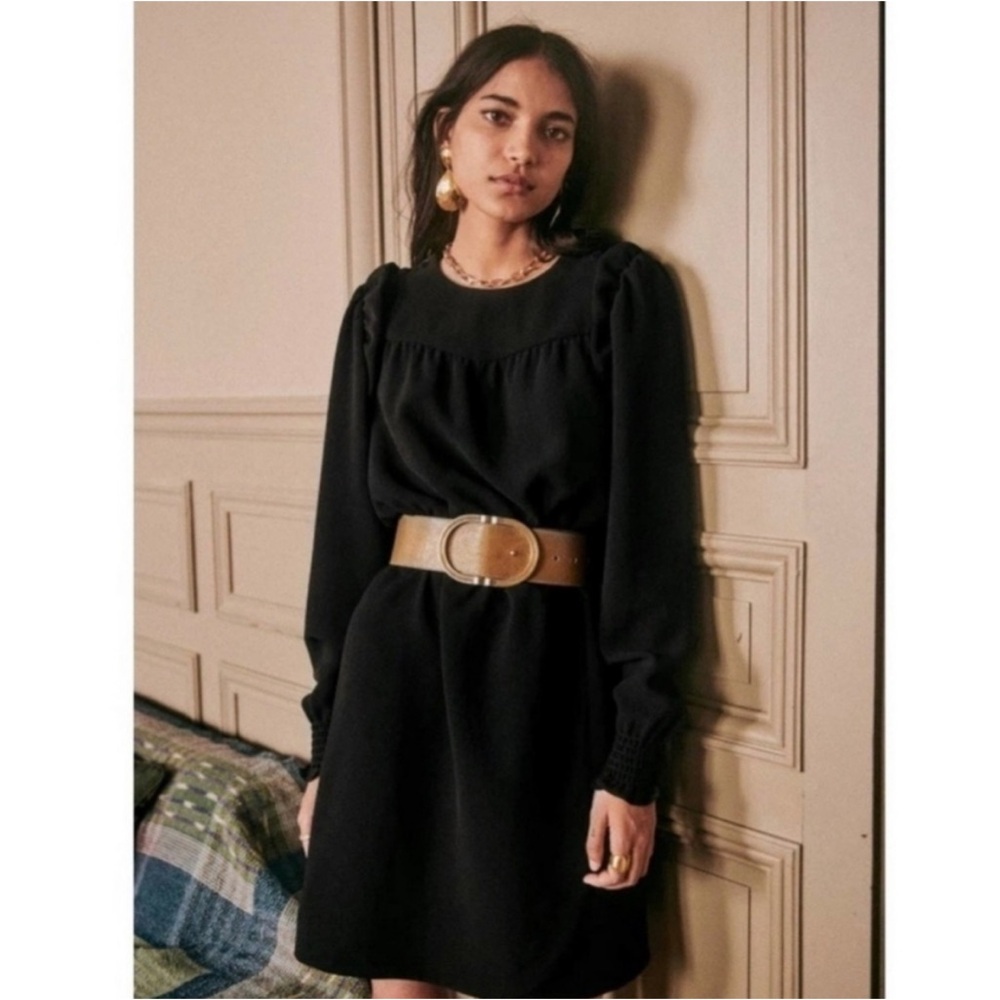 Sezane Augustine Black Dress size 12